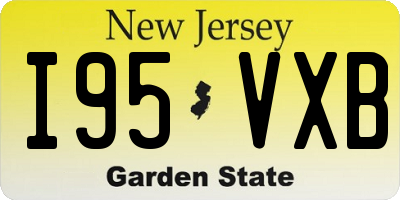 NJ license plate I95VXB