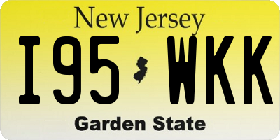 NJ license plate I95WKK