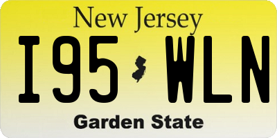 NJ license plate I95WLN