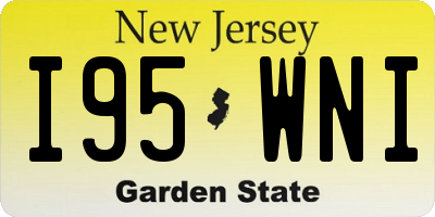 NJ license plate I95WNI
