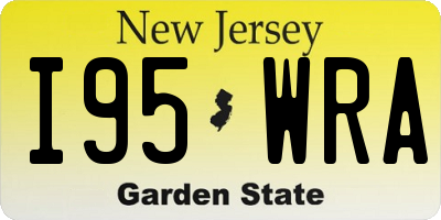 NJ license plate I95WRA