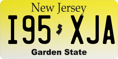NJ license plate I95XJA
