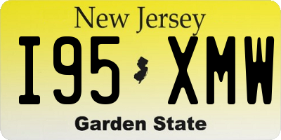 NJ license plate I95XMW