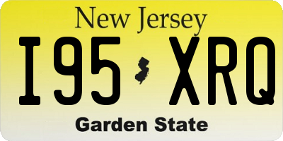 NJ license plate I95XRQ