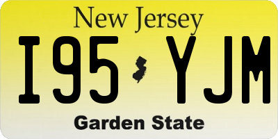 NJ license plate I95YJM