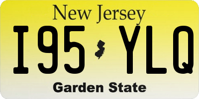 NJ license plate I95YLQ