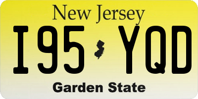 NJ license plate I95YQD