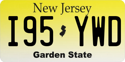 NJ license plate I95YWD