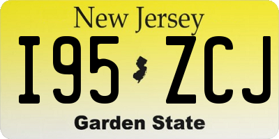 NJ license plate I95ZCJ