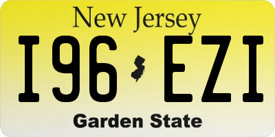 NJ license plate I96EZI