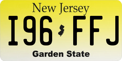 NJ license plate I96FFJ