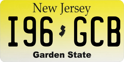 NJ license plate I96GCB