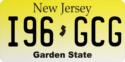 NJ license plate I96GCG