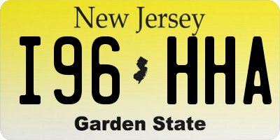 NJ license plate I96HHA