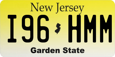 NJ license plate I96HMM