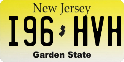 NJ license plate I96HVH