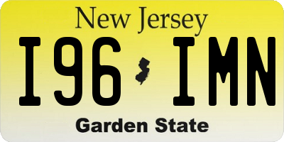NJ license plate I96IMN