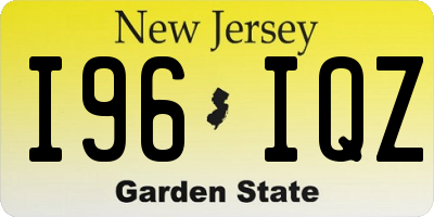 NJ license plate I96IQZ