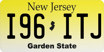 NJ license plate I96ITJ