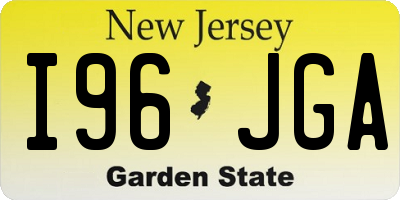 NJ license plate I96JGA