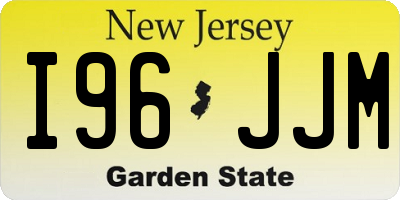 NJ license plate I96JJM