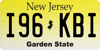 NJ license plate I96KBI