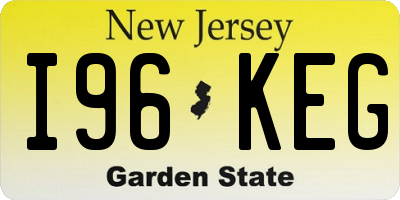 NJ license plate I96KEG