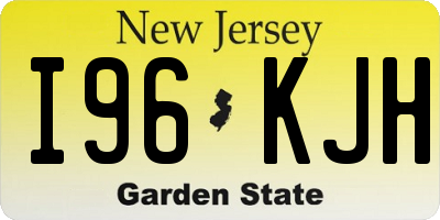 NJ license plate I96KJH