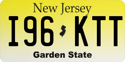 NJ license plate I96KTT