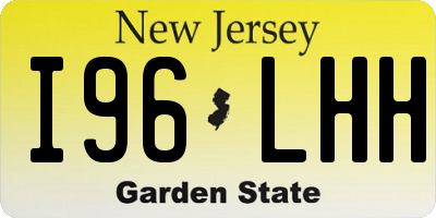 NJ license plate I96LHH