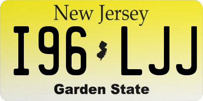 NJ license plate I96LJJ