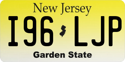 NJ license plate I96LJP