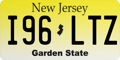 NJ license plate I96LTZ