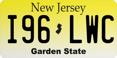 NJ license plate I96LWC