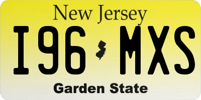 NJ license plate I96MXS