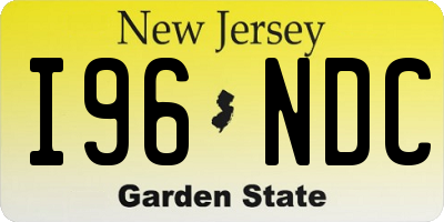 NJ license plate I96NDC