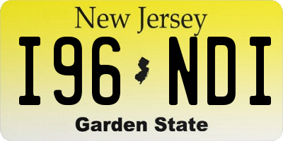 NJ license plate I96NDI