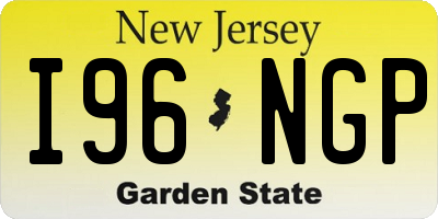 NJ license plate I96NGP