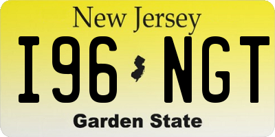 NJ license plate I96NGT