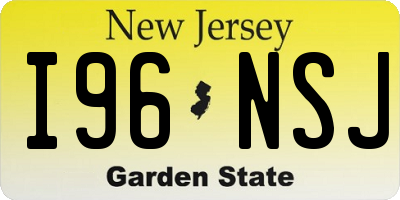 NJ license plate I96NSJ