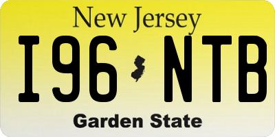 NJ license plate I96NTB