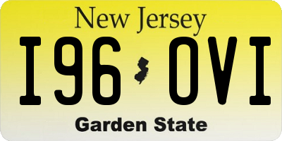 NJ license plate I96OVI