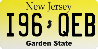 NJ license plate I96QEB