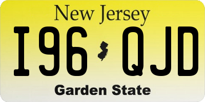 NJ license plate I96QJD