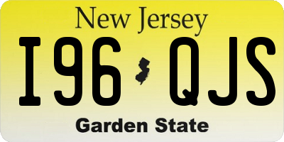 NJ license plate I96QJS