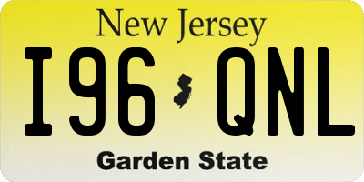 NJ license plate I96QNL