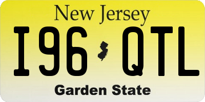 NJ license plate I96QTL