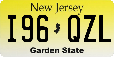 NJ license plate I96QZL