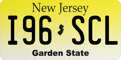 NJ license plate I96SCL