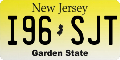NJ license plate I96SJT